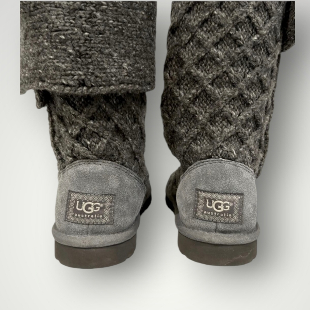 UGG Women’s Lattice Cardy Knit Boots - Picture 7 of 10